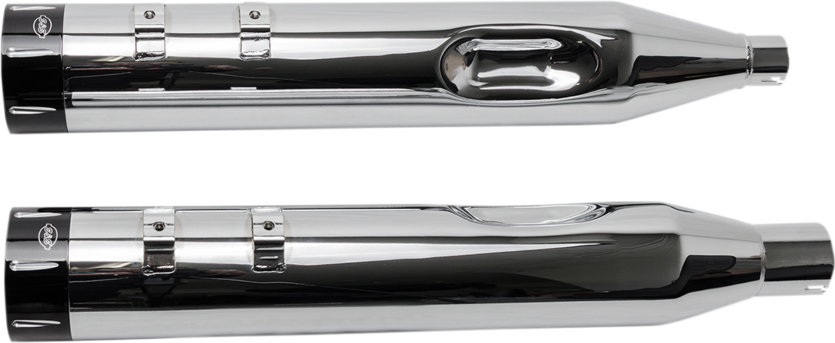 4-1/2" MK45 Performance Mufflers - Black Tracer