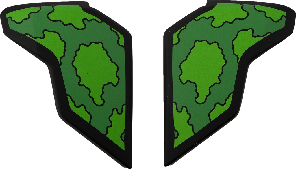 ICON Airflite™ Helmet Side Plates — GP23 - Airflite™ Side Plates / GP23 / Green 0133-1417