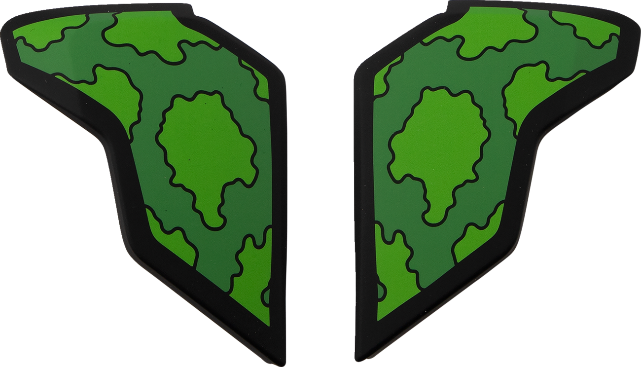 ICON Airflite™ Helmet Side Plates — GP23 - Airflite™ Side Plates / GP23 / Green 0133-1417