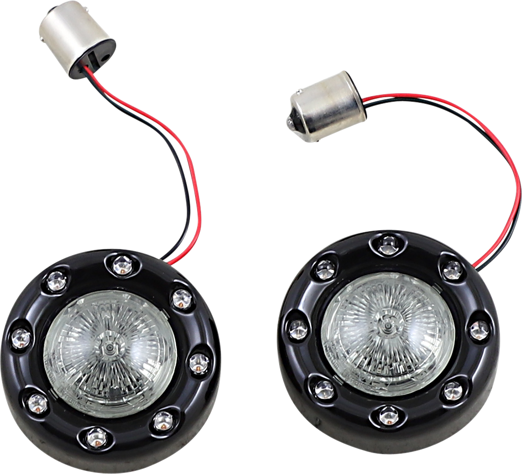 CUSTOM DYNAMICS Bullet Turn Signal 1156 - Black / Smoke Lens 2020-1936