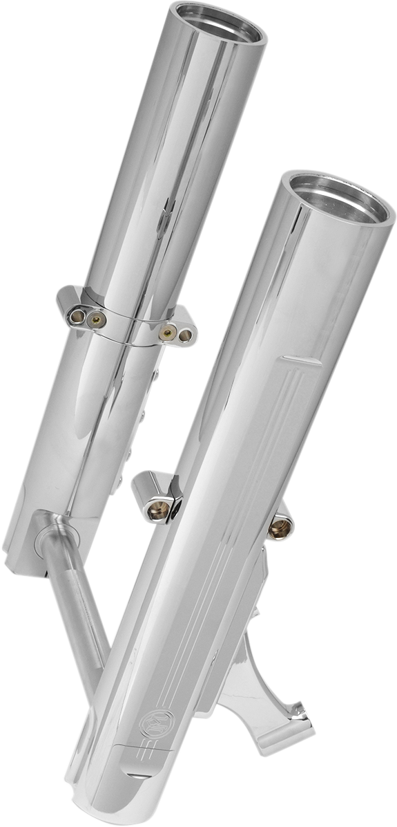 PERFORMANCE MACHINE (PM) Fork Leg Kit — Chrome - Fork Leg Kit / Chrome / Lower / Single Disc / '14-'20 FL 0403-0110