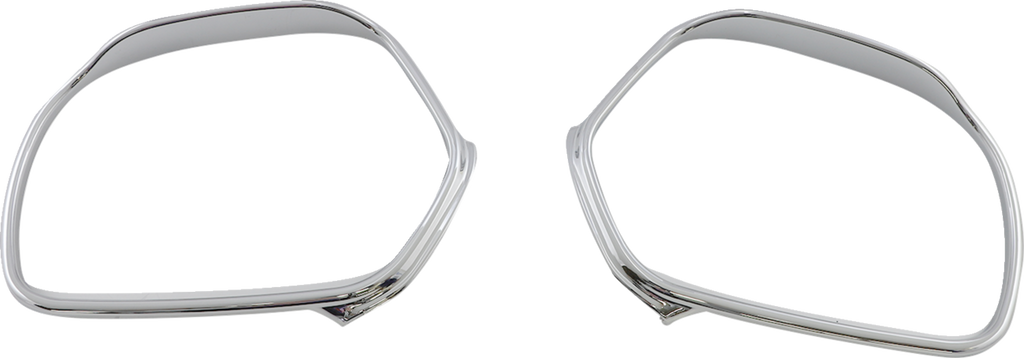 SHOW CHROME Visored Mirror Trim - Trim / Mirror / Visored / Chrome 0641-0010