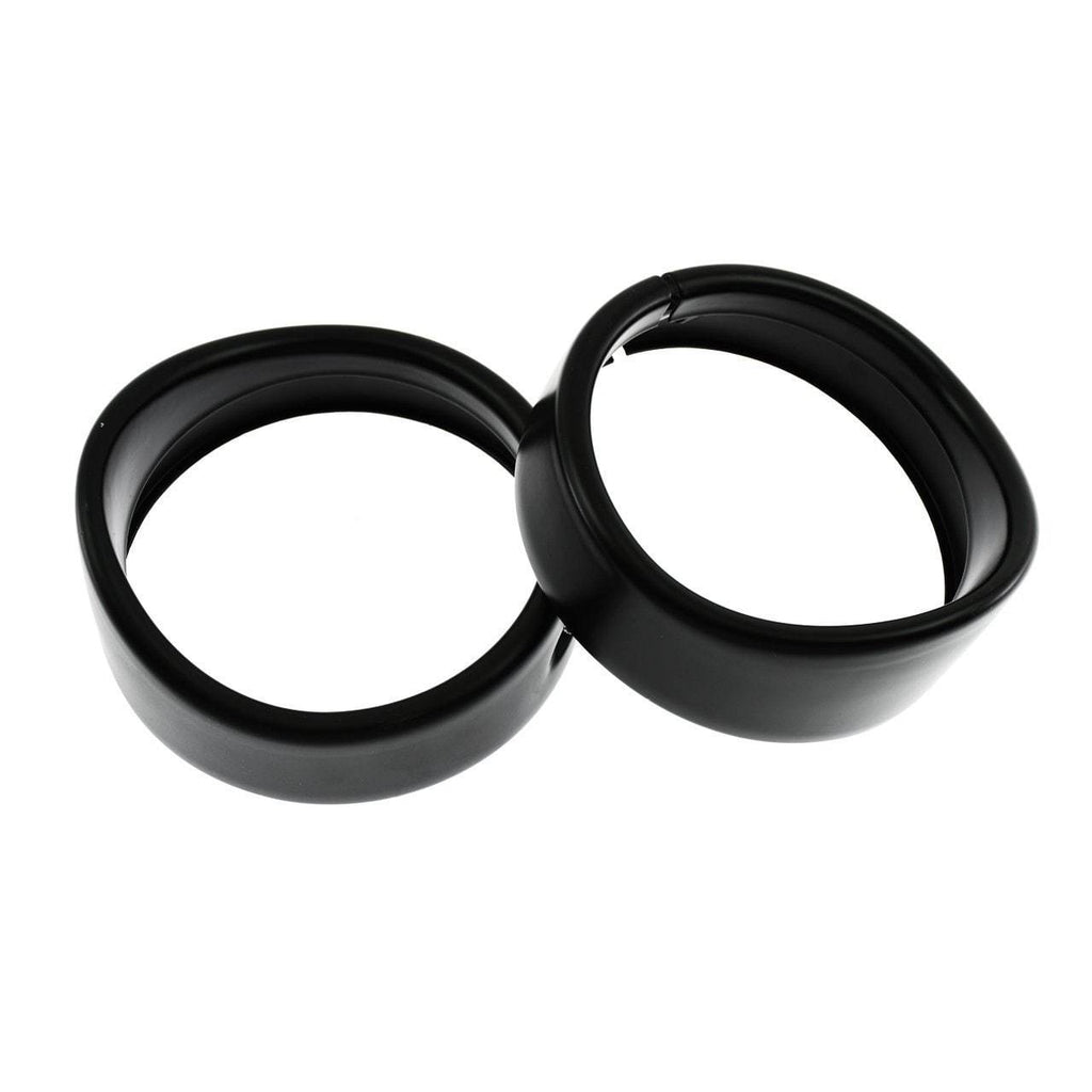 Eagle Lights 4.5" Auxiliary Light Visor Frenched Style Passing Lamp Trim Ring For Harley-Davidson® Motorcycles