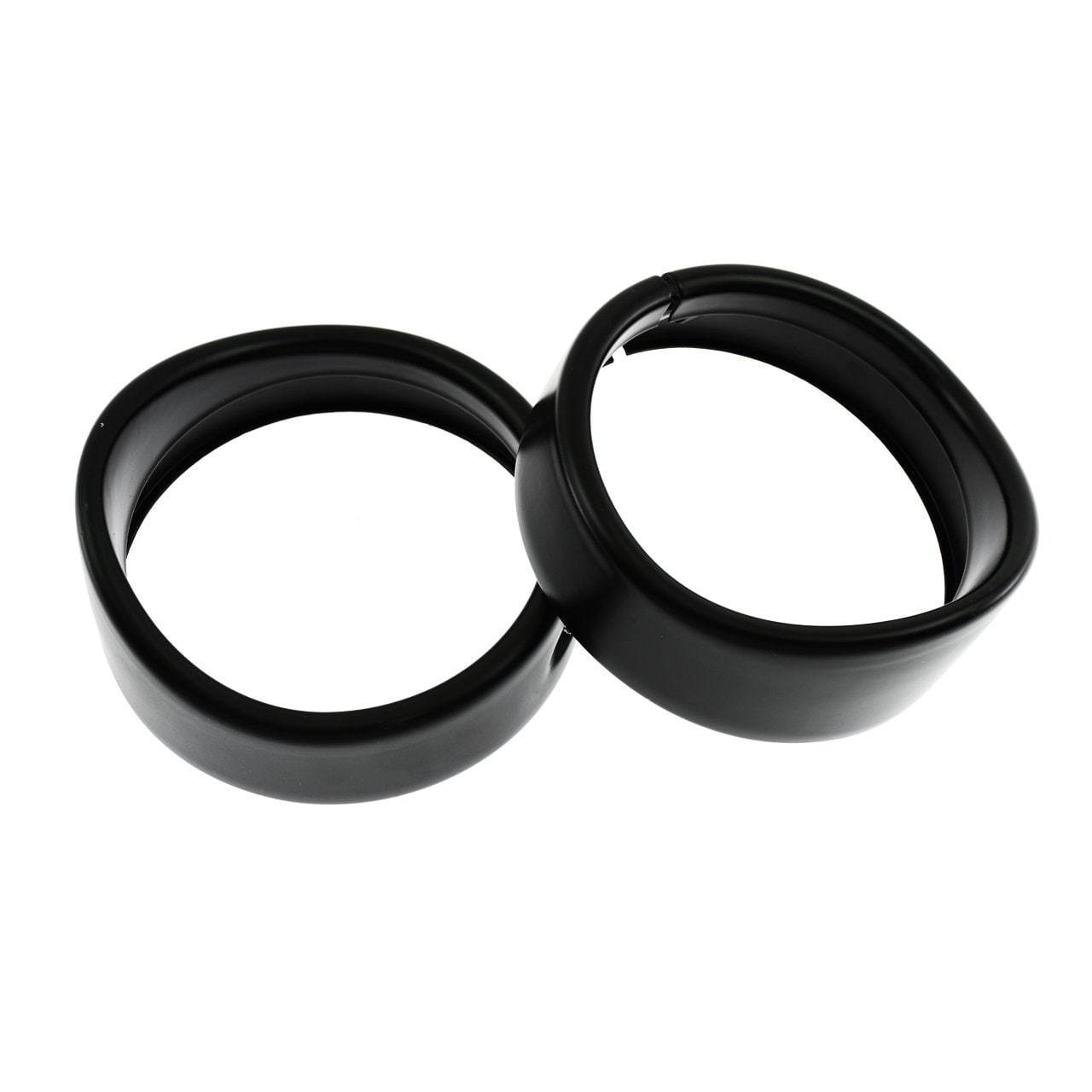 Eagle Lights 4.5" Auxiliary Light Visor Frenched Style Passing Lamp Trim Ring For Harley-Davidson® Motorcycles