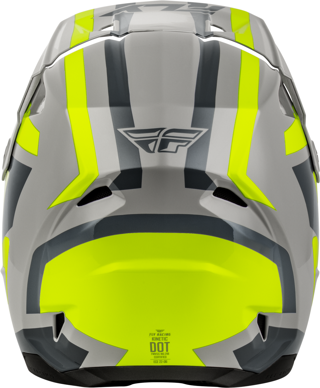 FLY Racing Kinetic Sync Helmet (2027) - Grey / Hi-Viz - View 6
