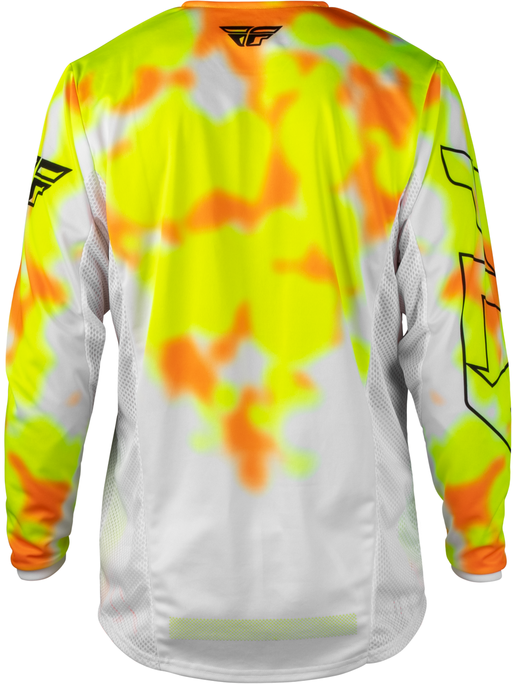 FLY Racing Kinetic Blur Jersey (2027) - White / Hi-Viz / Orange - back