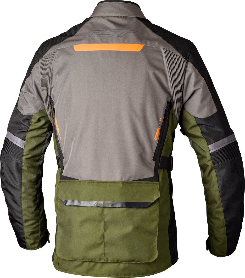RST Maverick Evo CE Men's Textile Jacket - Khaki / Grey / Orange - View 5