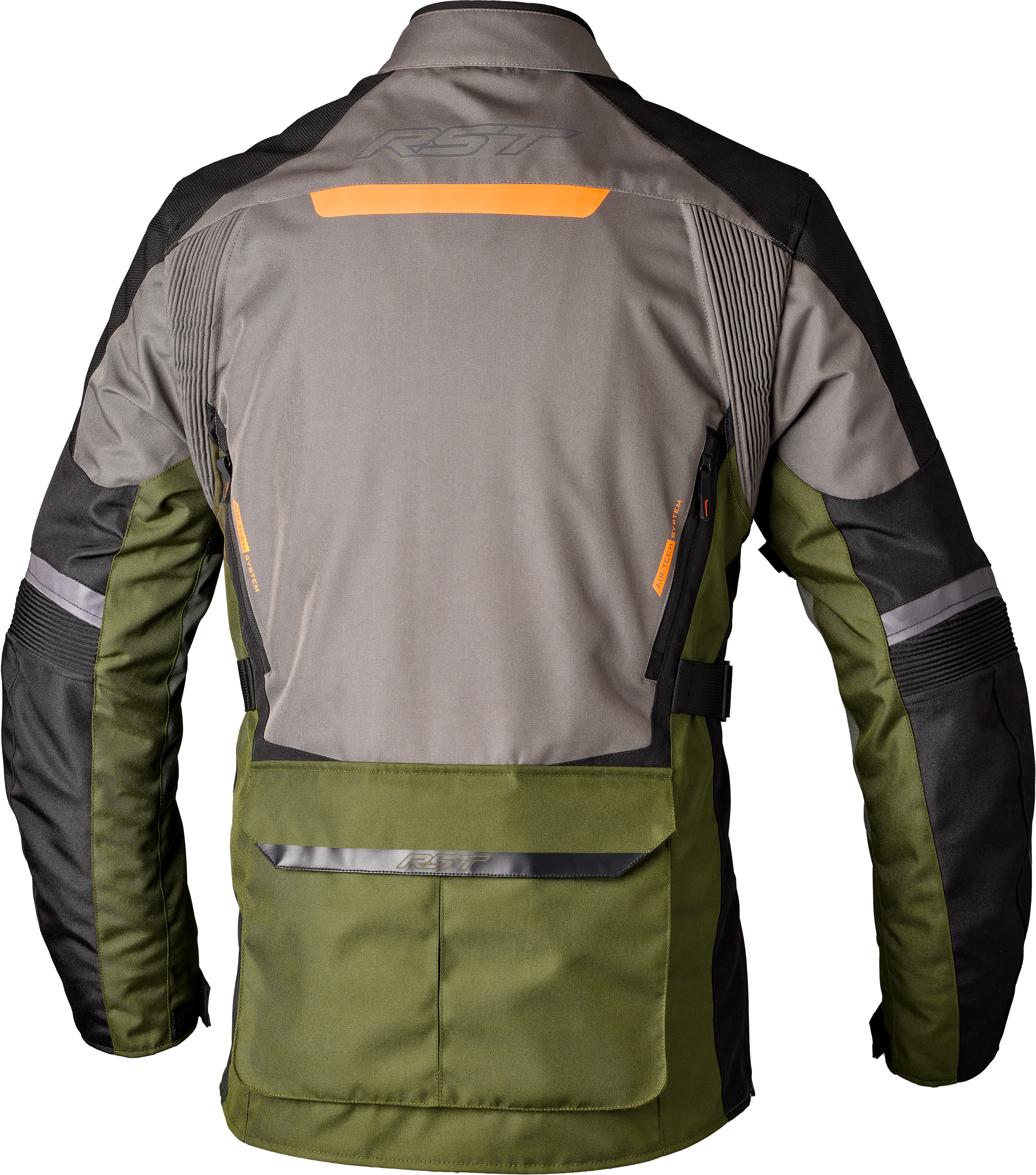 RST Maverick Evo CE Men's Textile Jacket - Khaki / Grey / Orange - View 5