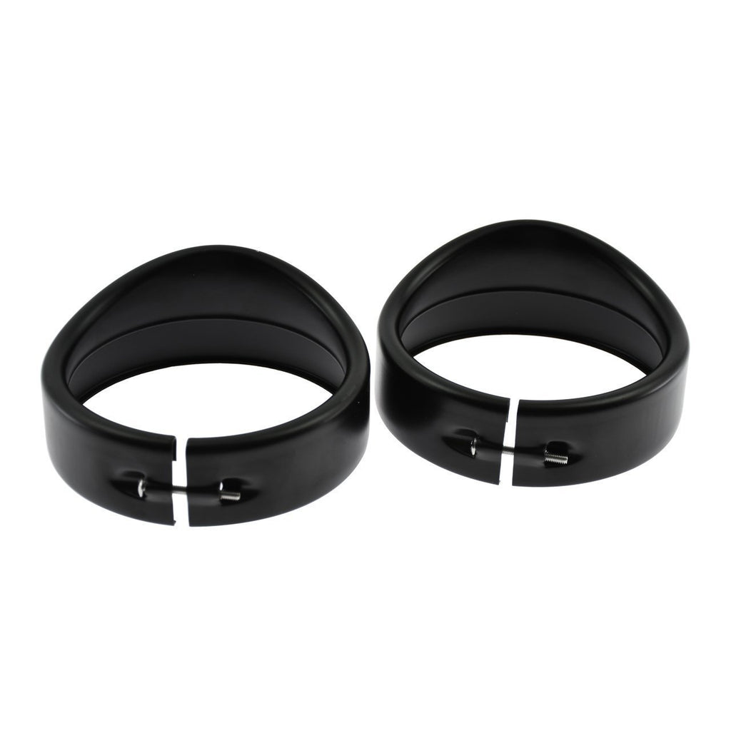 Eagle Lights 4.5" Auxiliary Light Visor Frenched Style Passing Lamp Trim Ring For Harley-Davidson® Motorcycles