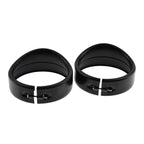 Eagle Lights 4.5" Auxiliary Light Visor Frenched Style Passing Lamp Trim Ring For Harley-Davidson® Motorcycles