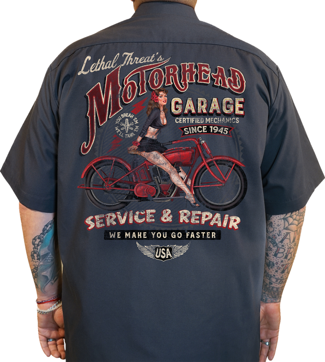LETHAL THREAT Motorhead Garage Shop Shirt