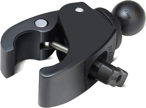 RAM Mounts RAP-B-400U Small Tough-Claw with 1" Rubber Ball Fits 0.625"-1.5"