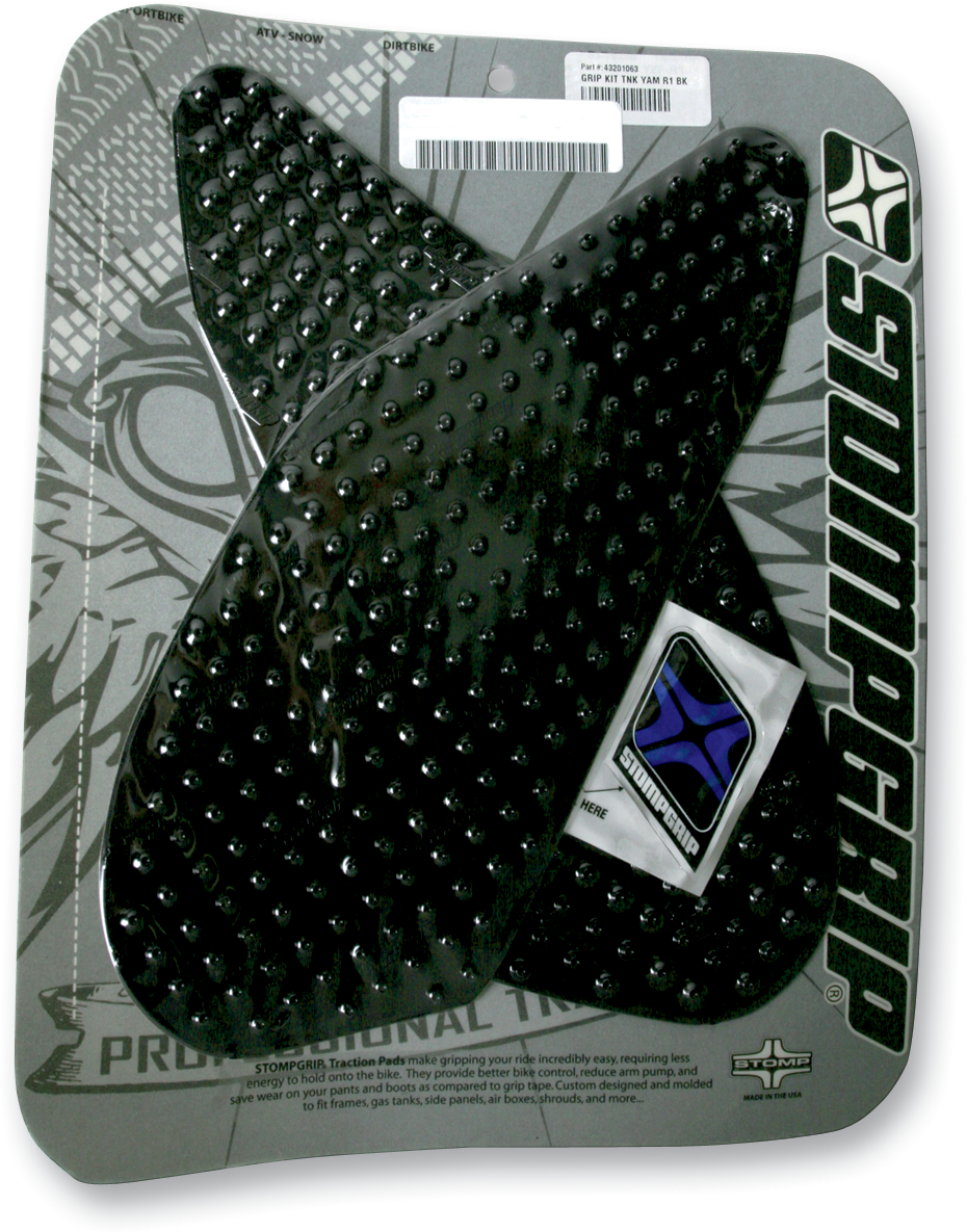 STOMPGRIP Tank Grips - Volcano - Black - Yamaha - YZF '04-'06 55-10-0002B