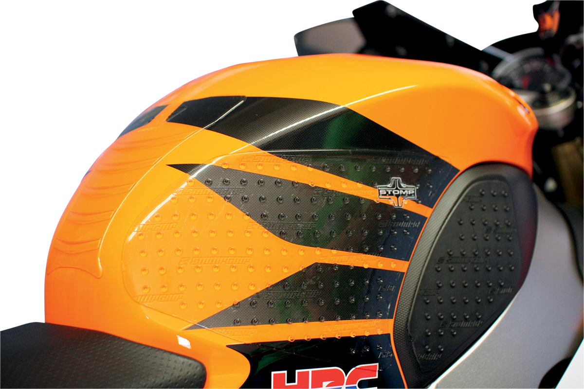 STOMPGRIP Tank Grips - Volcano - Clear - Honda - CBR '03-'07 55-10-0017C