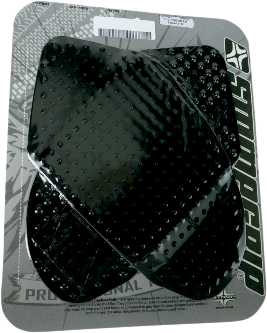 STOMPGRIP Tank Grips - Volcano - Black - Honda - CBR/VF '00-'13 55-10-0019B