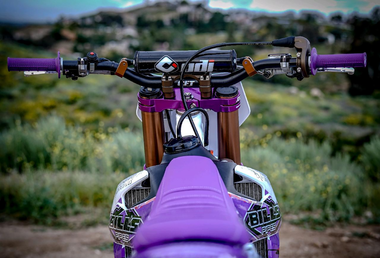 ODI Grips - MX - Half Waffle - Purple H36HWPR
