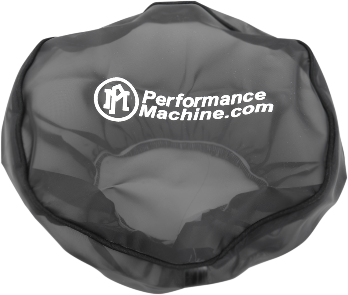 PERFORMANCE MACHINE (PM) Pullover Rain Sock for Super Gas Air Cleaners - Pullover Rain Sock / Black / Super Gas Air Cleaners 1011-3186