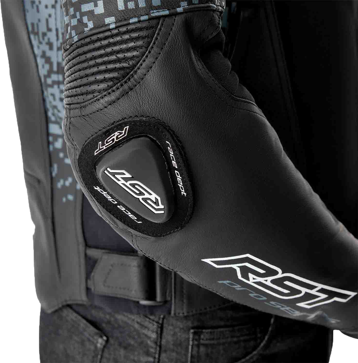 RST Pro Series Supersport-K CE Men's Leather Jacket - Grey / Black - View 16