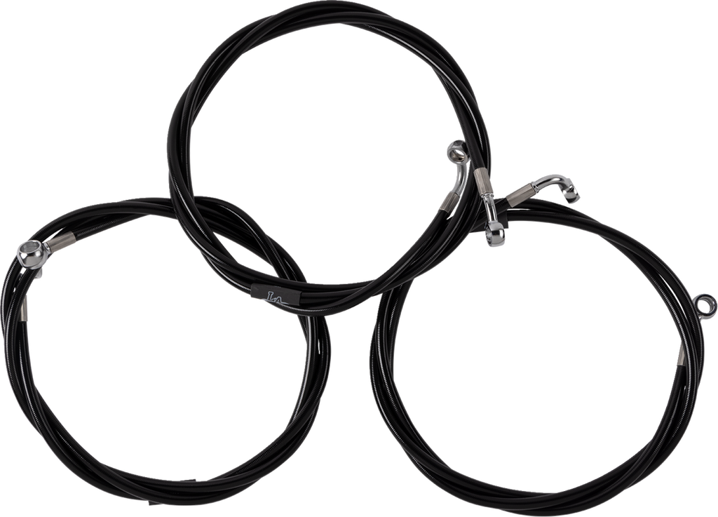 LA CHOPPERS Brake Line Kit - Brake Line / Black 1741-6513