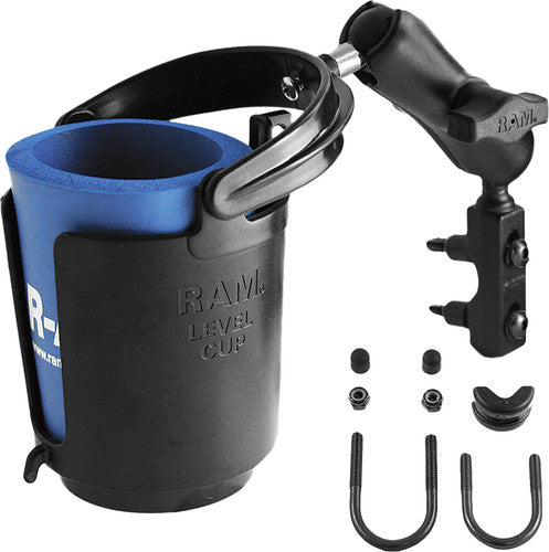 RAM Mounts RAM-B-132-309 Brake/Clutch Reservoir Mount with Self-leveling Cup Holder