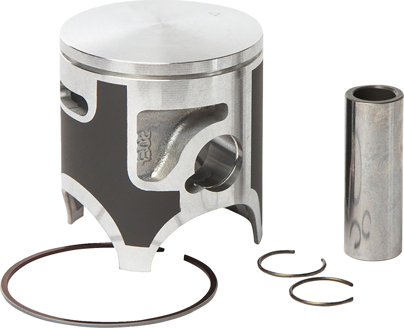 VERTEX Piston Kit Cast Replica for 2 Stroke - Piston Kit / 48.45 mm / Kawasaki KX85/Big Wheel 0910-2048