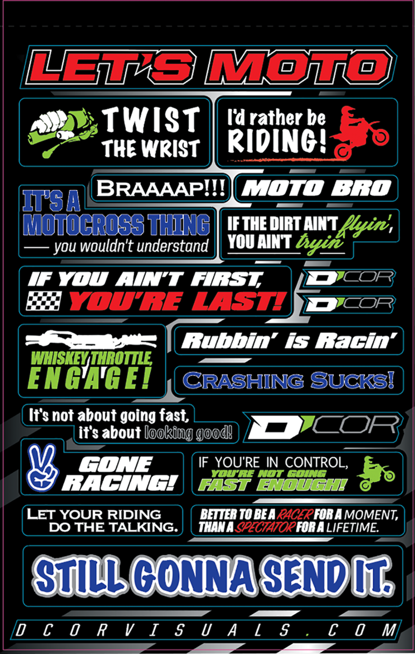 D'COR Visuals Decal Sheet - MotoTalk