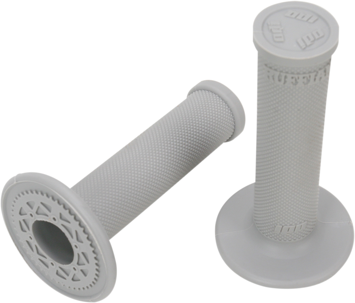 ODI Ruffian MX Single-Ply Grips - No Waffle - Gray H00RFG