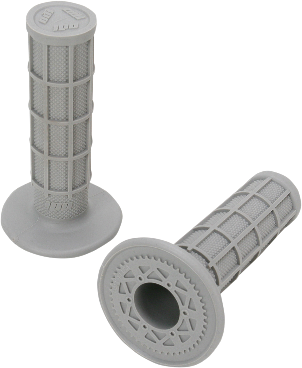 ODI Ruffian MX Full Waffle Single-Ply Grips - Gray H02RFG