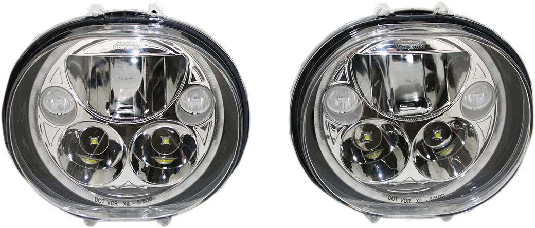 CUSTOM DYNAMICS LED Headlight - 5-3/4" / Chrome 2001-1261