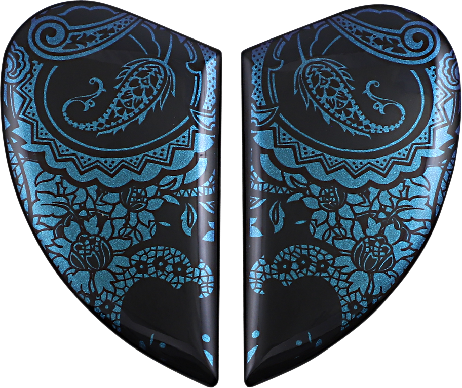 ICON Airform™ Helmet Side Plates — Chantilly Opal - Airform™ Side Plates / Chantilly Opal / Blue 0133-1272