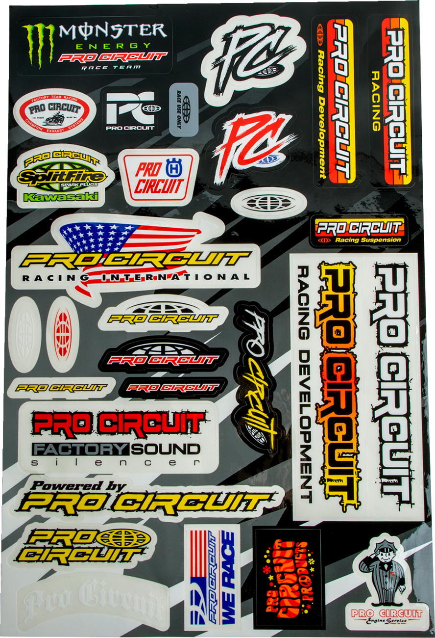 PRO CIRCUIT Deluxe Decal Sheet - 4320-2551