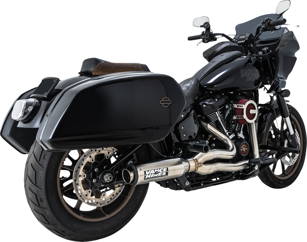 VANCE & HINES 2-into-1 Supersport Exhaust System - Brushed - Softail 27337