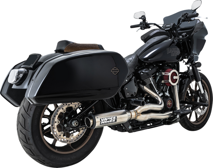 VANCE & HINES 2-into-1 Supersport Exhaust System - Brushed - Softail 27337