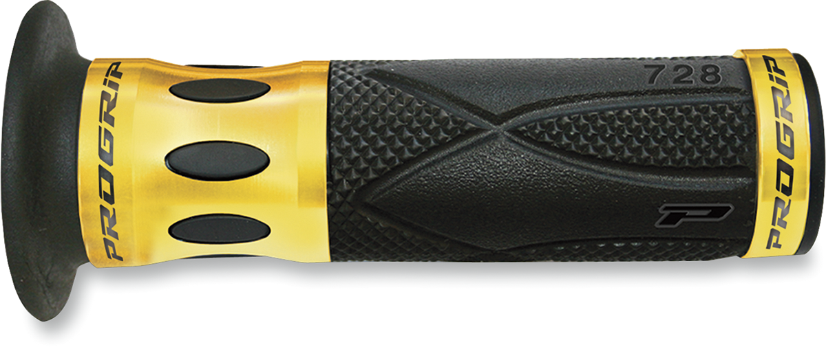 PRO GRIP 728 Superbike Grips - Open Ends - Gold PA0728OECROR