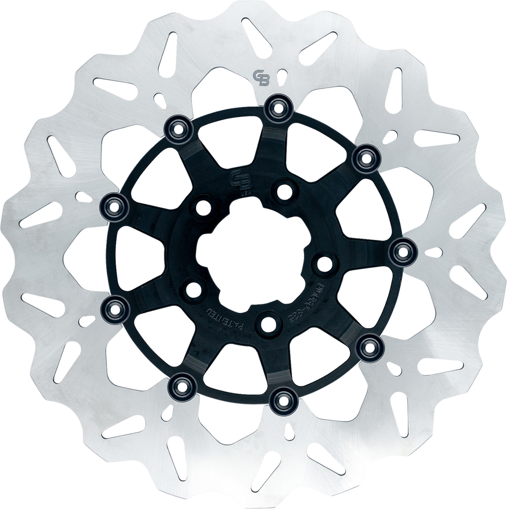 GBRAKES Wave® Brake Rotors - Brake Rotor / Rear / Black 1710-4924