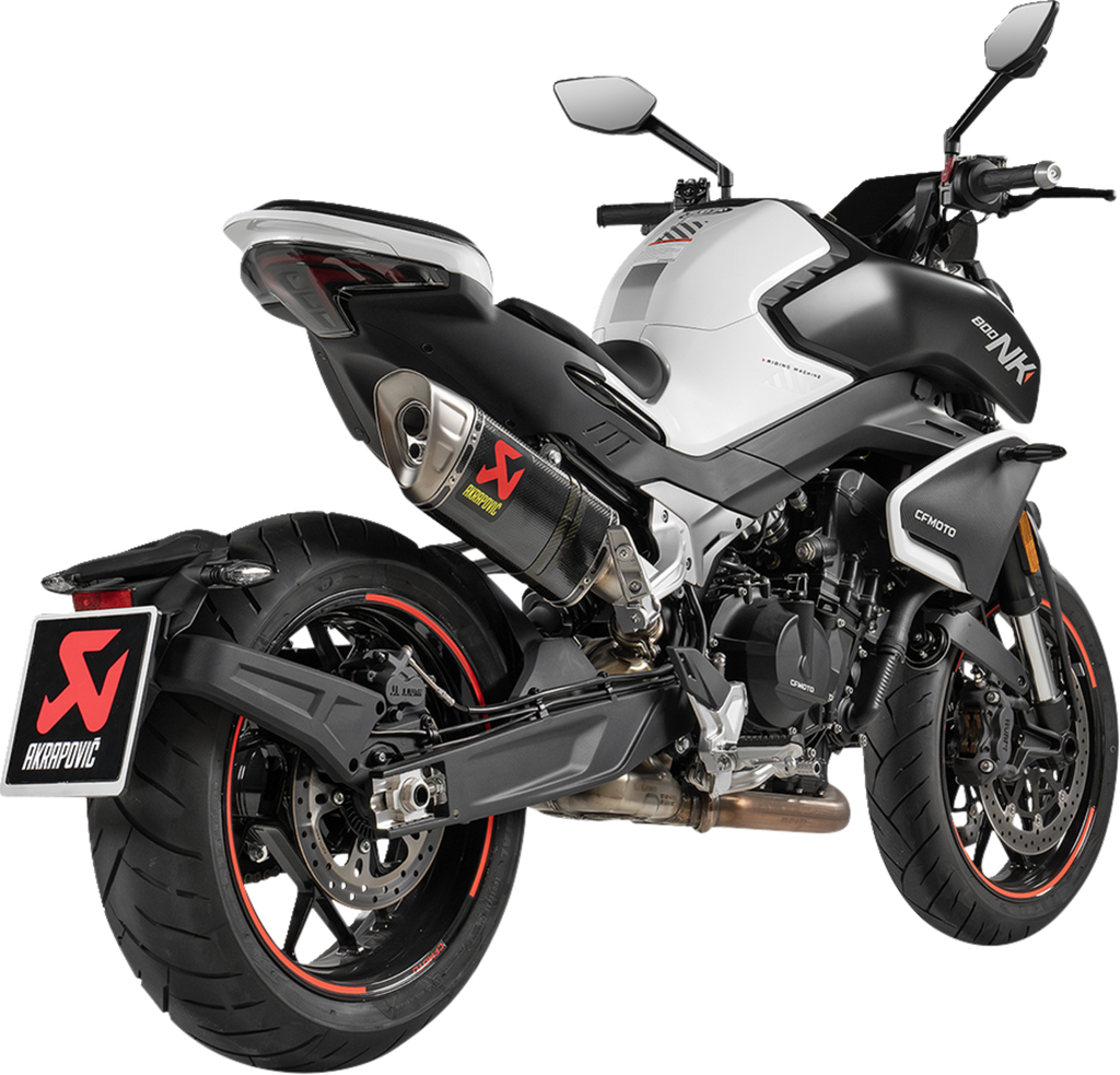 AKRAPOVIC Slip-On Line Muffler - Carbon Fiber - CF Moto 800NK S-CF8SO1-HAPLC