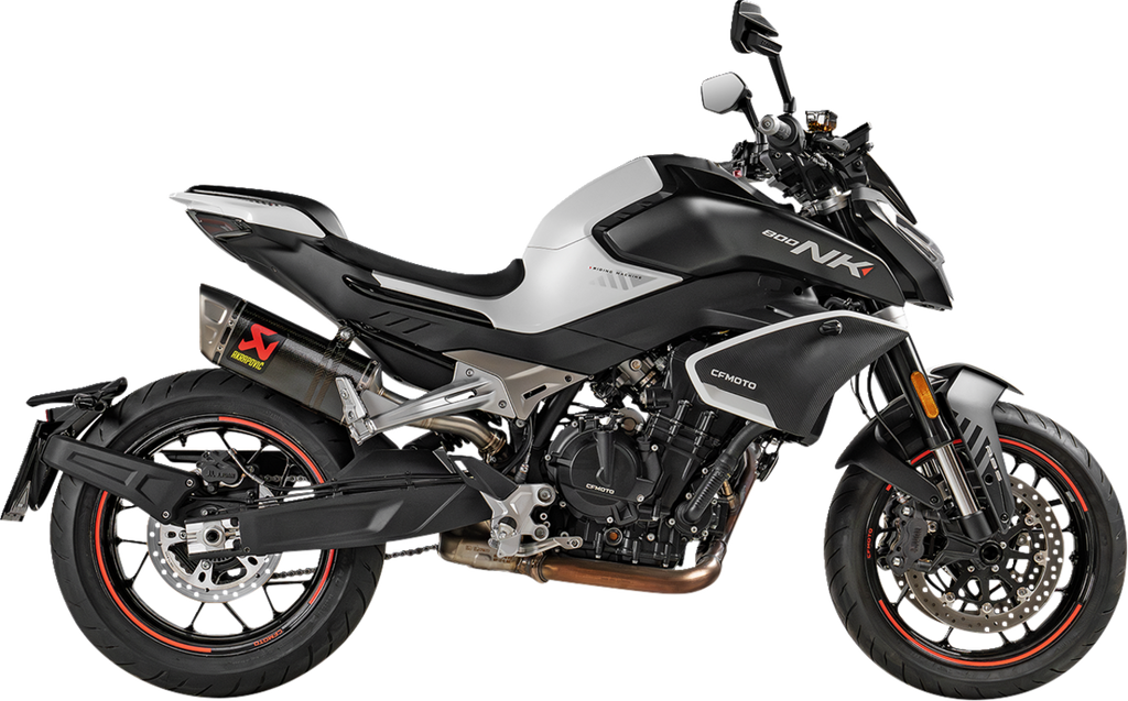 AKRAPOVIC Slip-On Line Muffler - Carbon Fiber - CF Moto 800NK S-CF8SO1-HAPLC