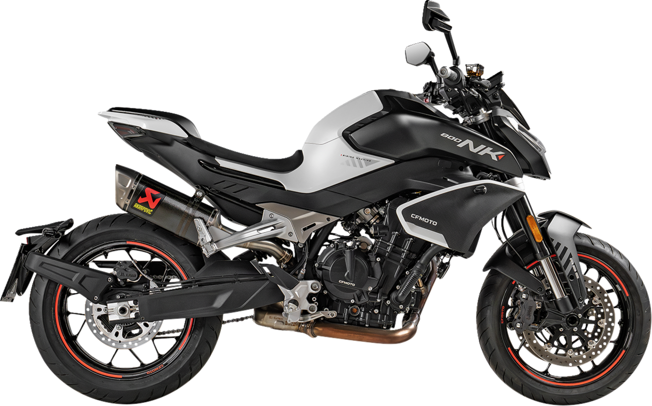 AKRAPOVIC Slip-On Line Muffler - Carbon Fiber - CF Moto 800NK S-CF8SO1-HAPLC