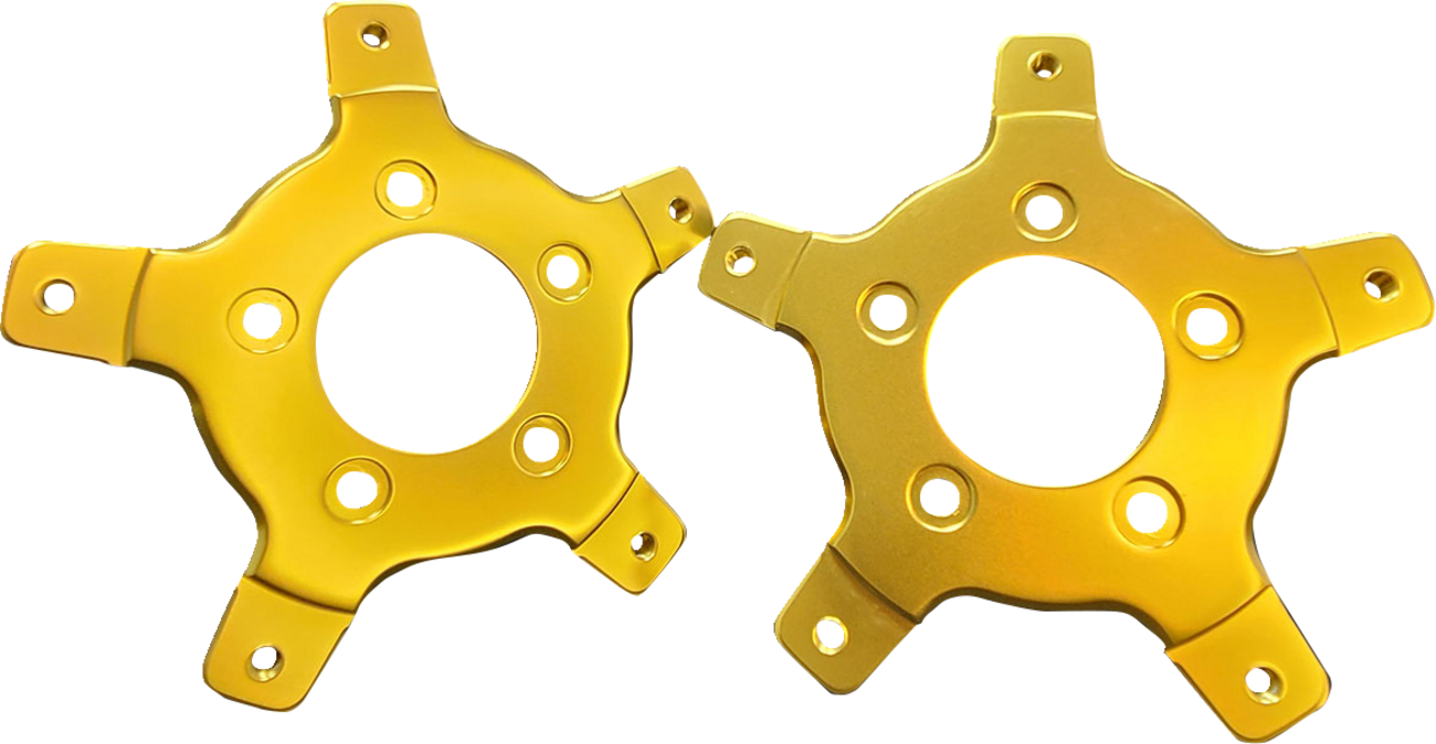 RC COMPONENTS Brake Rotor Adapter - Gold 1710-4643