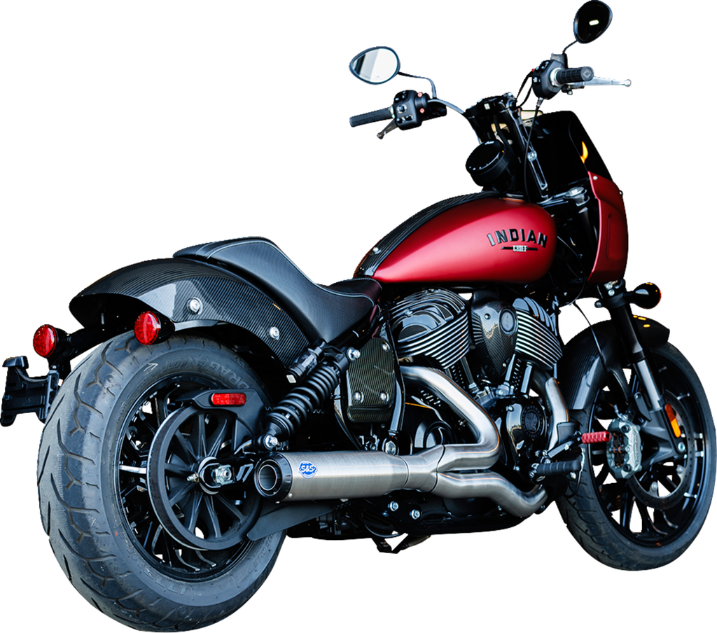 S&S CYCLE 2-into-1 Qualifier Exhaust System - Stainless - 49-State - Indian Chief 550-1115