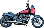 S&S CYCLE 2-into-1 Qualifier Exhaust System - Stainless - 49-State - Indian Chief 550-1115