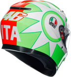 010115482 AGV K3 Rossi Mugello 2018 Helmet