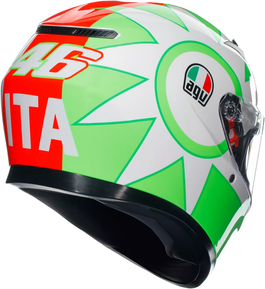 010115482 AGV K3 Rossi Mugello 2018 Helmet