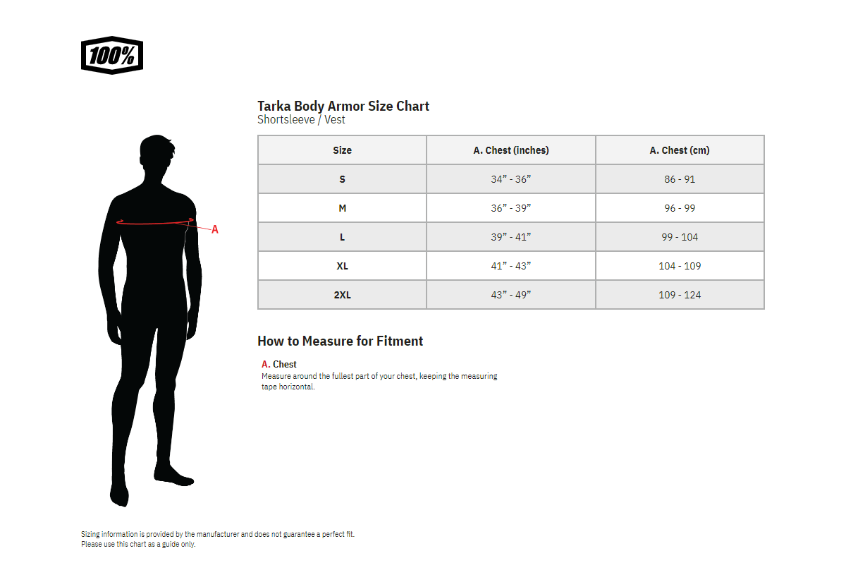 100% Shorts Tarka Body Armor — Short Sleeve