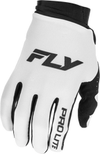 FLY Racing Pro Lite Gloves (2026) - White / Black - View 23