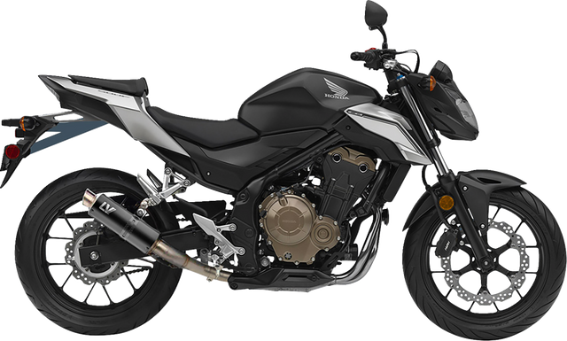 LeoVince GP Corsa Slip-On Muffler - Black Edition - Honda CB/CBR 500 3384BU 2013-2026