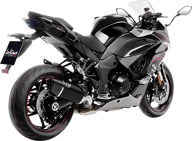 LeoVince LV-14 R Slip-On Muffler - Black - Kawasaki Ninja 1000 SX 15602BU 2020-2026