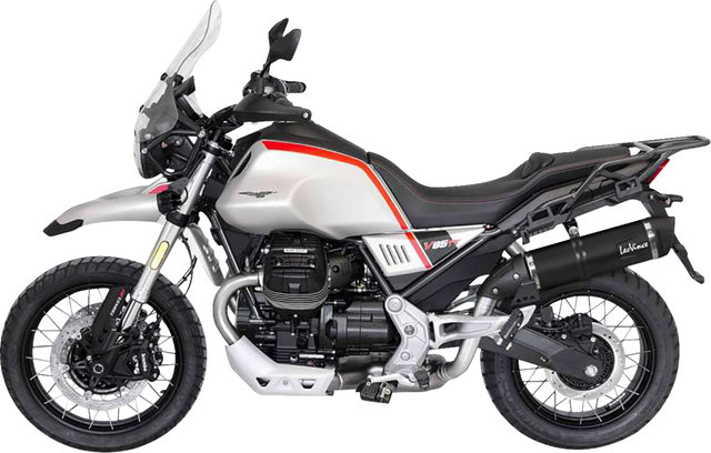 LEOVINCE LV One EVO Slip-On Muffler - Black - Moto Guzzi V85 TT 14454EBU 2019-2026
