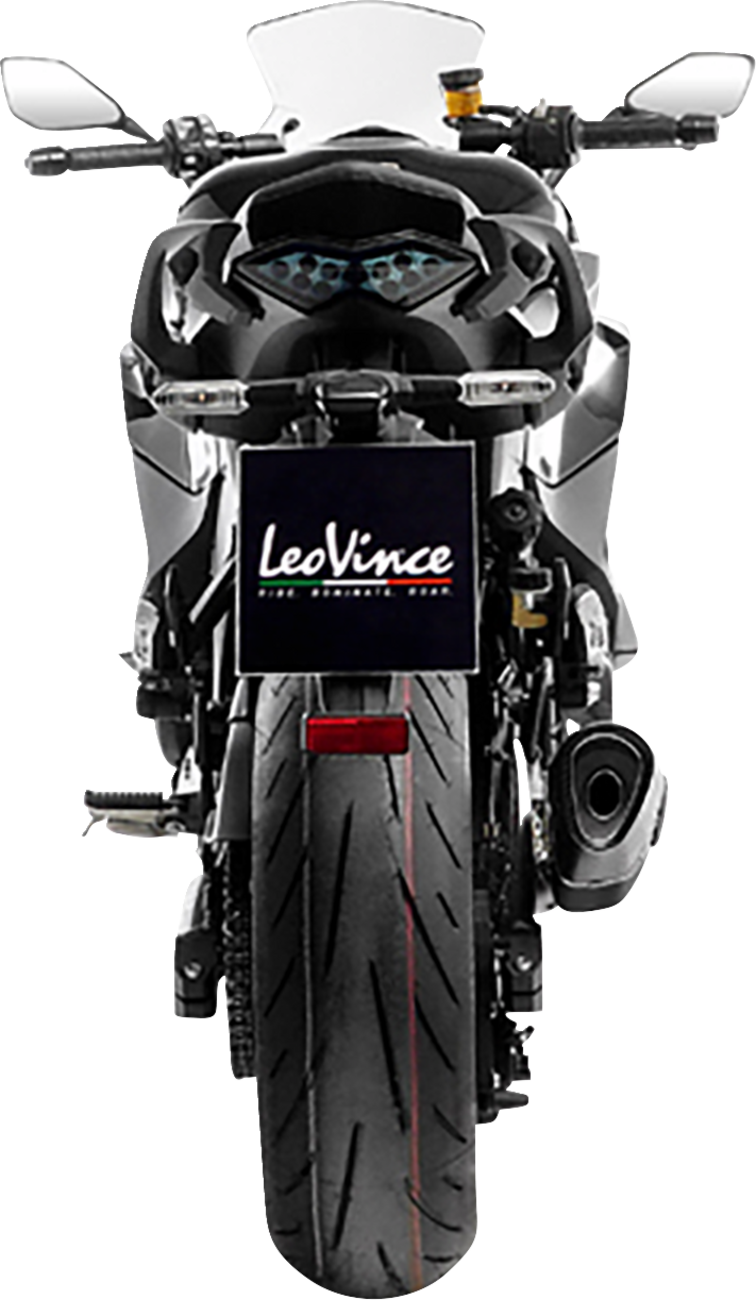 LEOVINCE LV-14 R Slip-On Muffler - Black - Ninja 1000 SX 15602BU