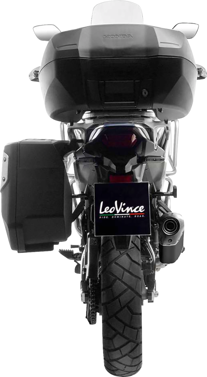LEOVINCE LV-14 Slip-On Muffler - Black - XL 750 Transalp 15601BU